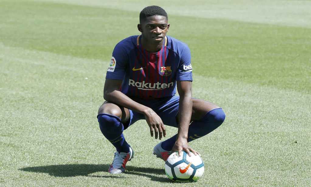 El jugador del Barcelona Dembelé
