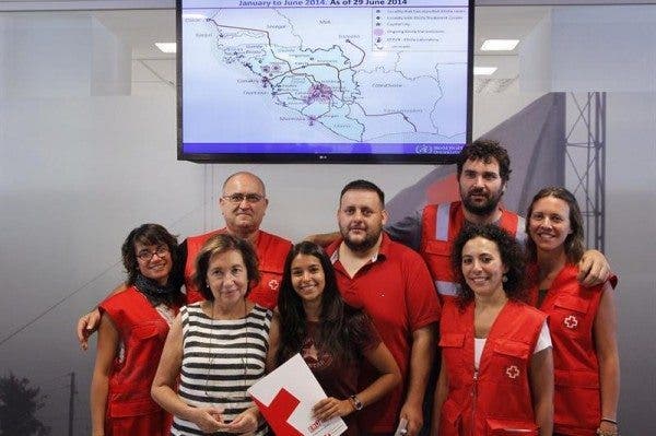 Cruz roja ébola
