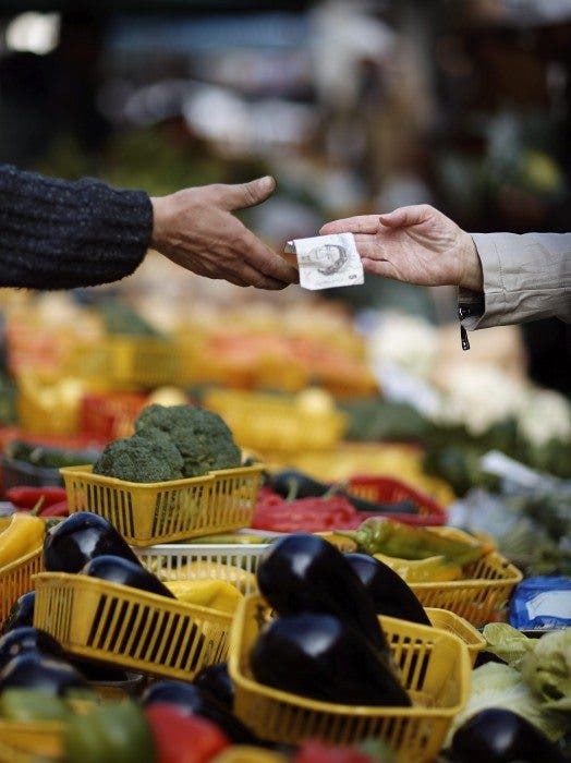 Vender verduras
