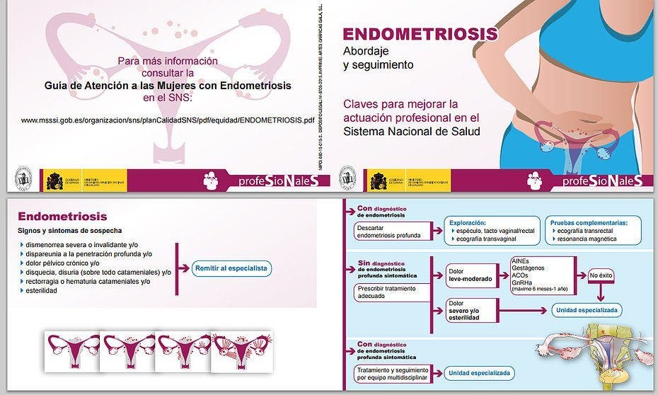 Díptico endometriosis cedido por ENDO
