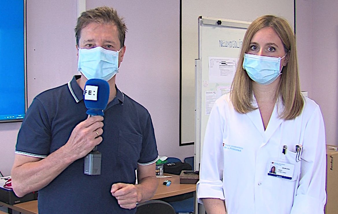 Coronavirus y mujer: entrevista EFEsalud a la doctora Alonso Pérez, neumóloga de La Princesa El periodista de EFE, Gregorio del Rosario, entrevista a la Dra. Tamara Alonso Pérez, médica adjunta del Servicio de Neumología del Hospital Universitario de La Princesa de Madrid