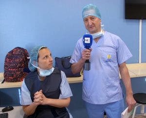 La doctora Isabel Guillén Vicente y el periodista Gregorio del Rosario