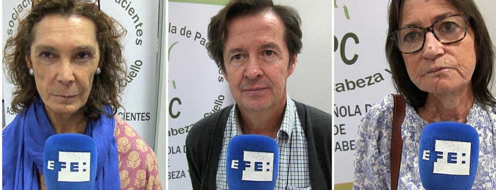 María Inmaculada, Pedro y María Ascención, tres pacientes oncológicos.