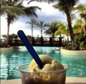 Imagen de un helado de vainilla