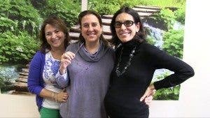 Mónica, Blanca y Almudena