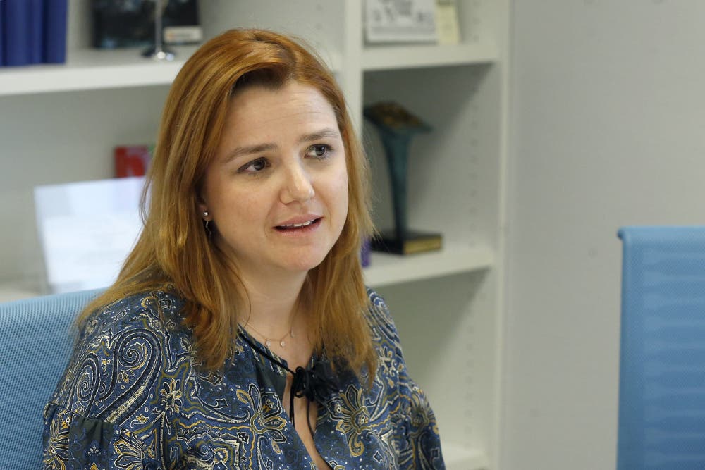 La doctora Sagrario Mayoralas en un momento del debate/EFE/Kiko Huesca