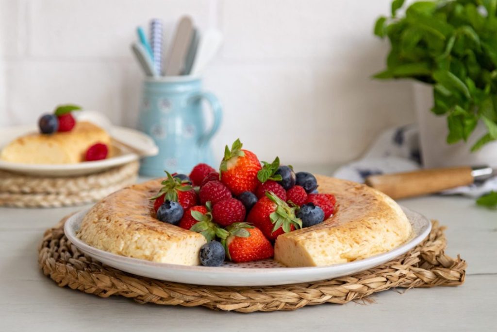 Lleida, Nestlé Cocina, gastronomía, alimentos, abecedario de la nutrición, flan, huevos, microondas, fresas, plato