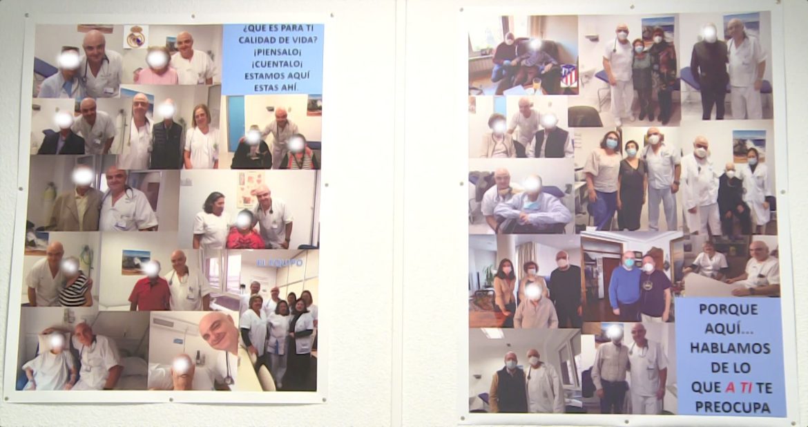 fotografías de la Unidad de Cuidados Paliativos del Hospital de La Princesa con pacientes EPID
