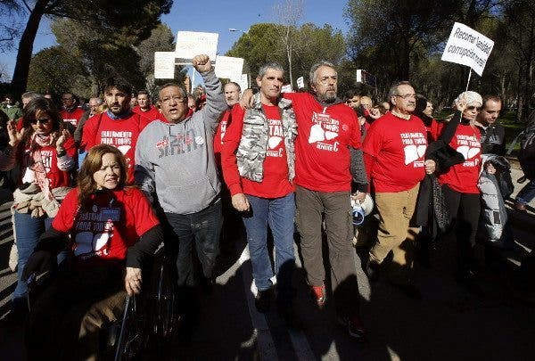 Protesta hepatitis C.