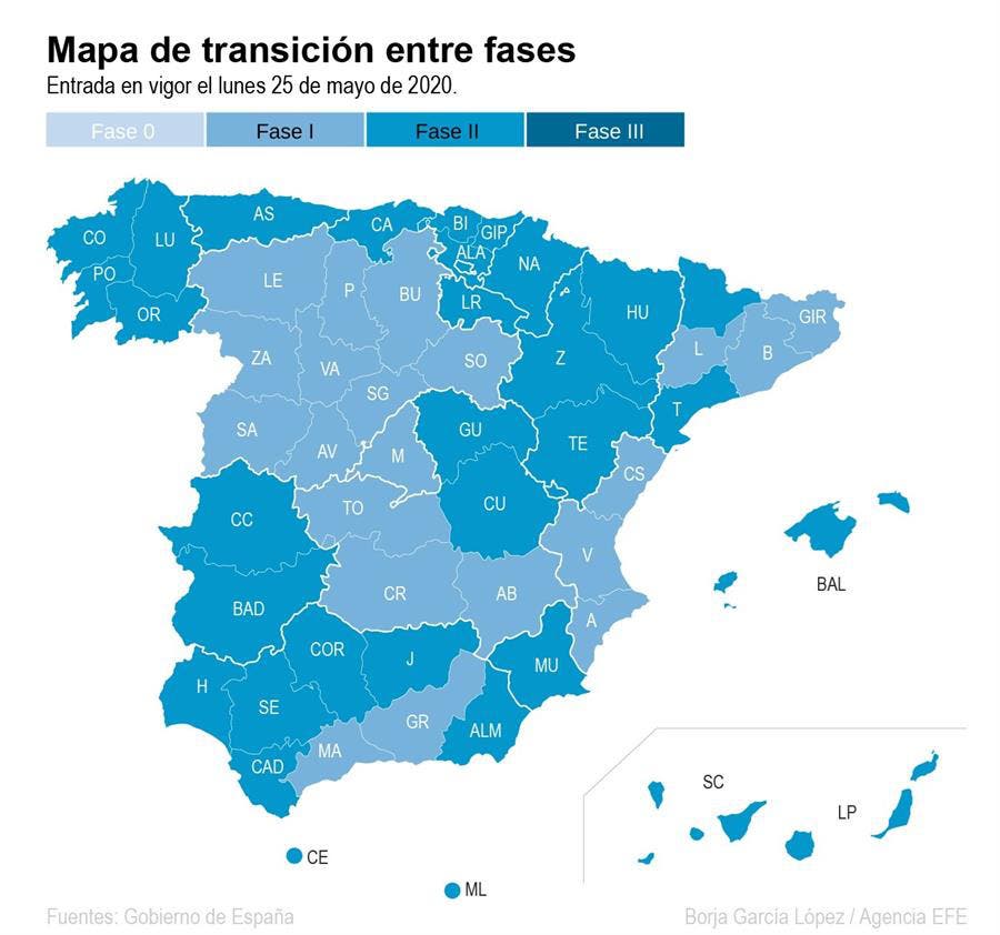 fase 1 madrid barcelona desescalada