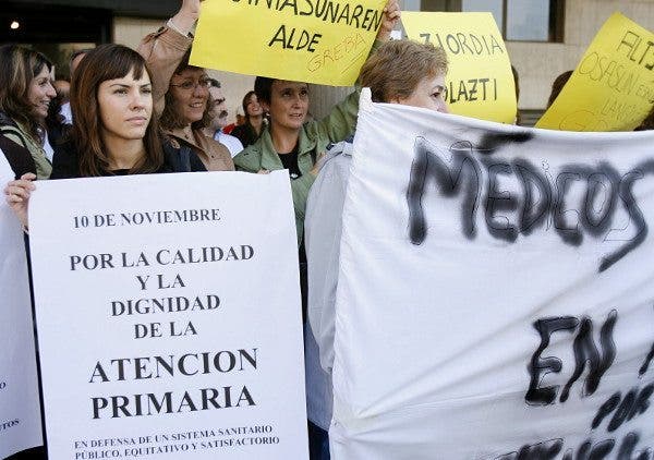 Protesta de médicos