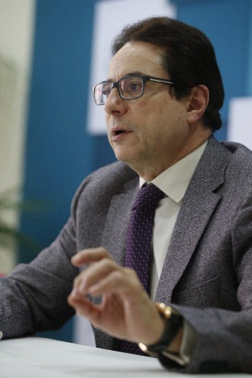 El presidente de la SEOM, Miguel Martín, en la entrevista con EFEsalud.Efesalud.com