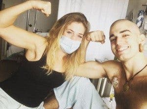 Pablo Ráez y su novia Andrea Rodríguez. Fotografía @srraez