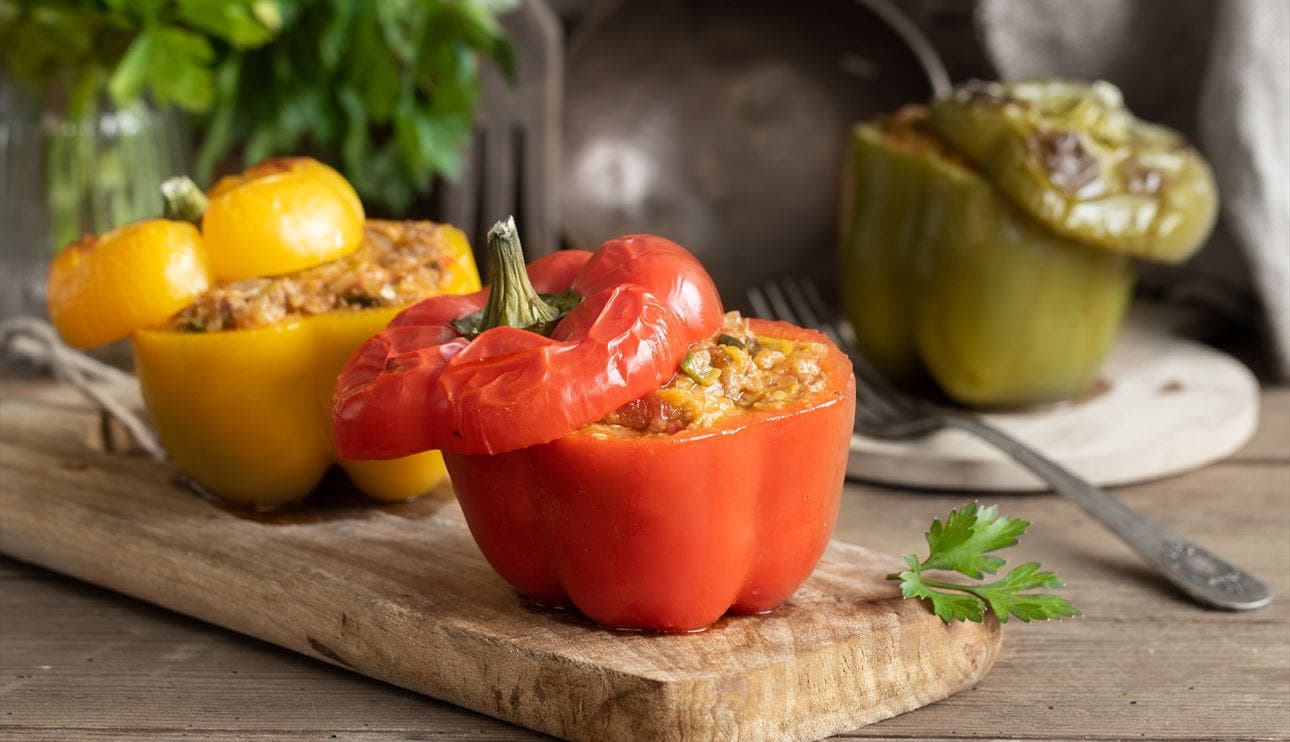 Pimientos rellenos de La Rioja