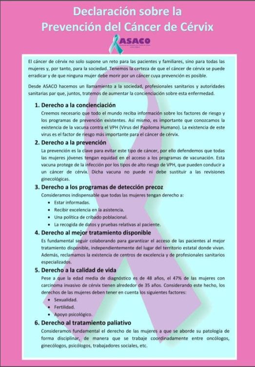 cáncer de cérvix