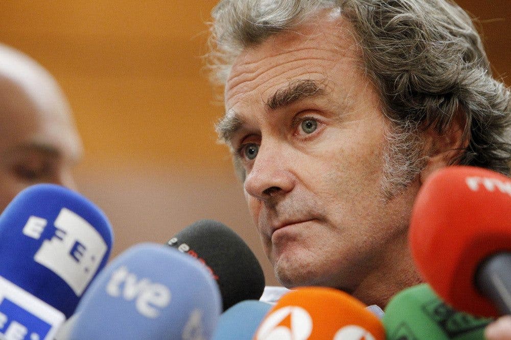 Fernando Simón informa sobre la fiebre hemorrágica/EFE/Javier López