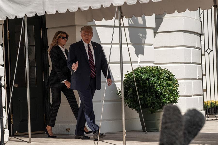 donald trump melania coronavirus