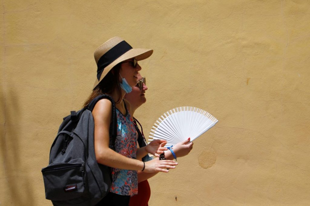 sol, calor, verano, mujeres