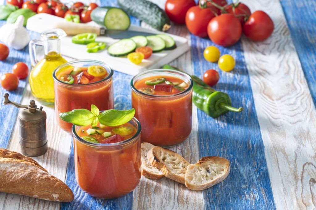 Calor alimentos hidratación