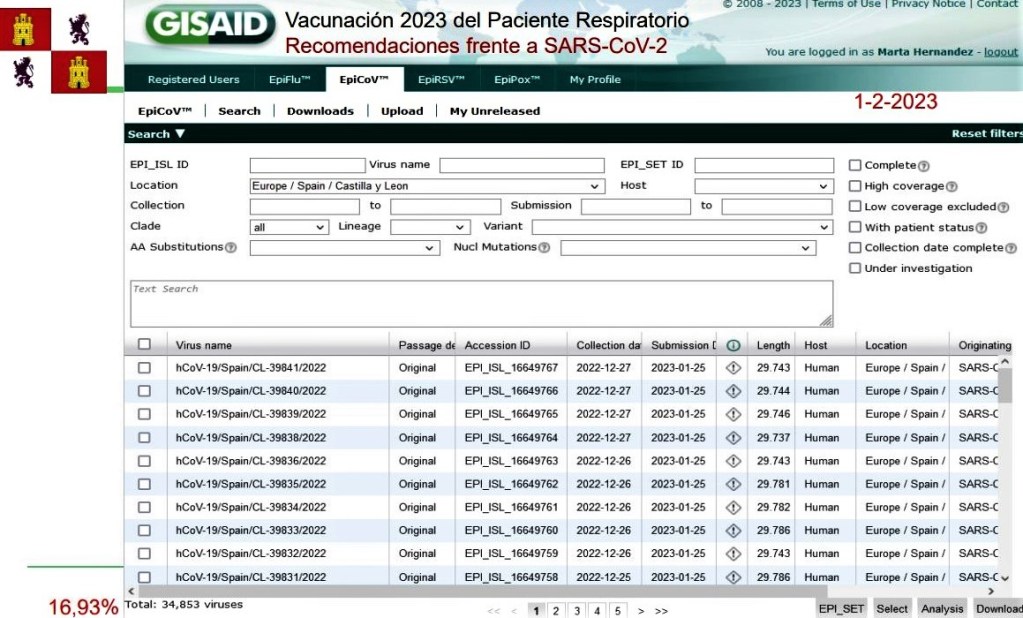 Vacunación frente al coronavirus SARS-CoV-2