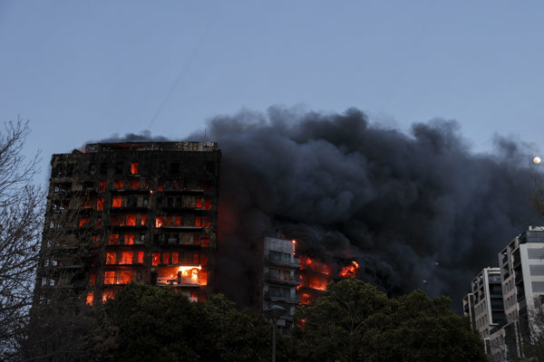 Incendio inhalación humo