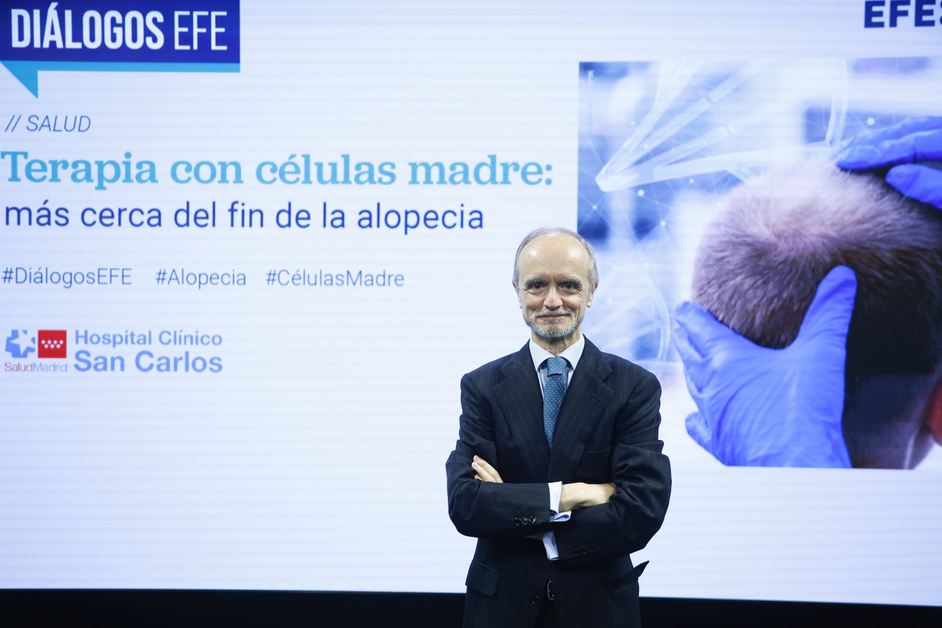 El doctor Eduardo López Bran en los diálogos de EFEsalud sobre el fin de la alopecia